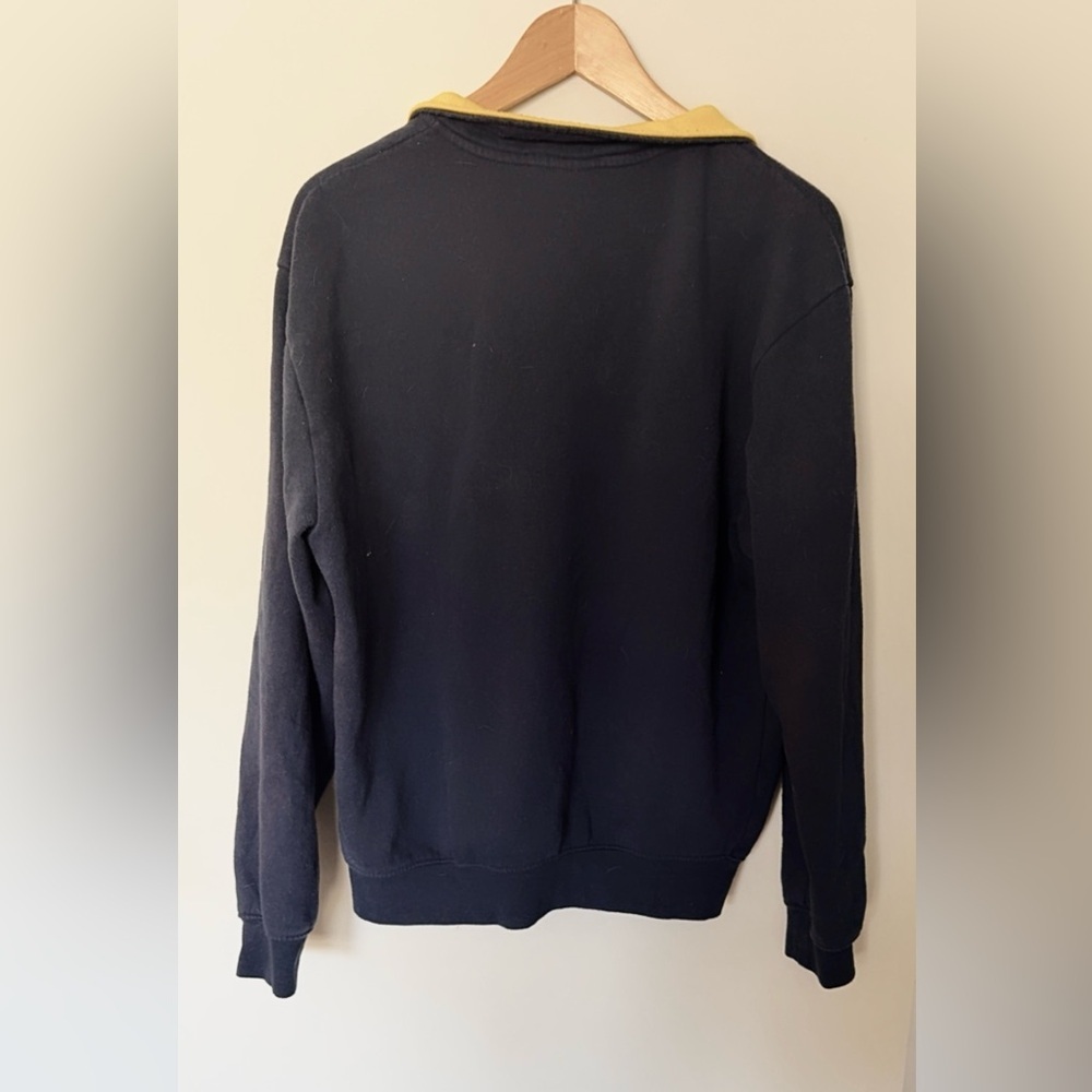 Navy Michigan Quarter-Zip Sweatshirt - Picture 5 of 5